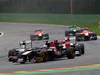 GP BELGIO, 25.08.2013-  Gara, Daniel Ricciardo (AUS) Scuderia Toro Rosso STR8 e Esteban Gutierrez (MEX), Sauber F1 Team C32 