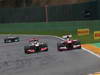 GP BELGIO, 25.08.2013-  Gara, Jenson Button (GBR) McLaren Mercedes MP4-28 e Fernando Alonso (ESP) Ferrari F138 