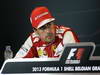GP BELGIO, 25.08.2013-  Gara, Conferenza Stampa, Fernando Alonso (ESP) Ferrari F138 