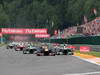 GP BELGIO, 25.08.2013-  Gara, Start of the race, Sebastian Vettel (GER) Red Bull Racing RB9 e Lewis Hamilton (GBR) Mercedes AMG F1 W04