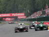 GP BELGIO, 25.08.2013-  Gara, Esteban Gutierrez (MEX), Sauber F1 Team C32 e Giedo Van der Garde (NED), Caterham F1 Team CT03 