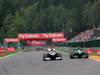 GP BELGIO, 25.08.2013-  Gara, Valtteri Bottas (FIN), Williams F1 Team FW35 e Giedo Van der Garde (NED), Caterham F1 Team CT03 