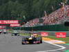 GP BELGIO, 25.08.2013-  Gara, Sebastian Vettel (GER) Red Bull Racing RB9 davanti a Lewis Hamilton (GBR) Mercedes AMG F1 W04 