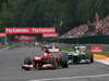 GP BELGIO, 25.08.2013-  Gara, Fernando Alonso (ESP) Ferrari F138 e Nico Rosberg (GER) Mercedes AMG F1 W04 