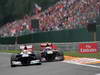 GP BELGIO, 25.08.2013-  Gara, Pastor Maldonado (VEN) Williams F1 Team FW35 e Daniel Ricciardo (AUS) Scuderia Toro Rosso STR8 