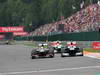 GP BELGIO, 25.08.2013-  Gara, Nico Hulkenberg (GER) Sauber F1 Team C32 e Valtteri Bottas (FIN), Williams F1 Team FW35 