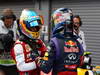 GP BELGIO, 25.08.2013-  Gara, 1st position Sebastian Vettel (GER) Red Bull Racing RB9, secondo Fernando Alonso (ESP) Ferrari F138 
