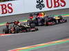 GP BELGIO, 25.08.2013-  Gara, Romain Grosjean (FRA) Lotus F1 Team E21 e Mark Webber (AUS) Red Bull Racing RB9 