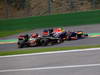 GP BELGIO, 25.08.2013-  Gara, Romain Grosjean (FRA) Lotus F1 Team E21 e Mark Webber (AUS) Red Bull Racing RB9 