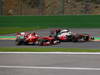 GP BELGIO, 25.08.2013-  Gara, Felipe Massa (BRA) Ferrari F138 e Jenson Button (GBR) McLaren Mercedes MP4-28 
