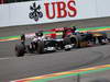 GP BELGIO, 25.08.2013-  Gara, Pastor Maldonado (VEN) Williams F1 Team FW35 e Daniel Ricciardo (AUS) Scuderia Toro Rosso STR8 