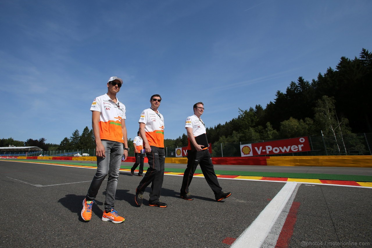 GP BELGIO, 22.08.2013- Adrian Sutil (GER), Sahara Force India F1 Team VJM06 