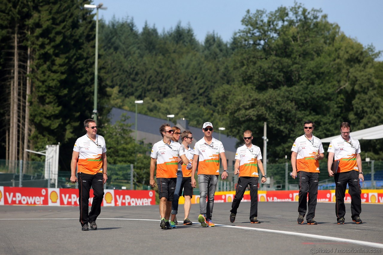 GP BELGIO, 22.08.2013- Adrian Sutil (GER), Sahara Force India F1 Team VJM06 