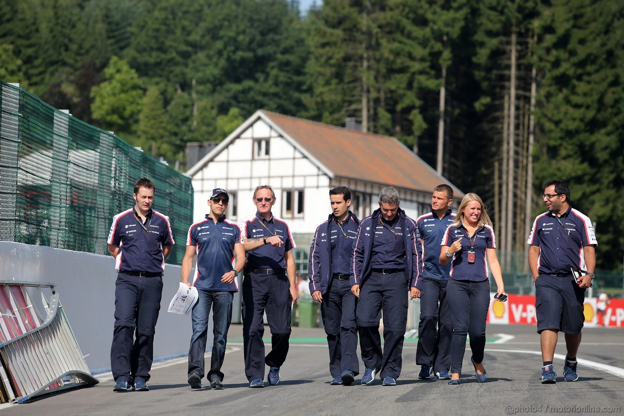 GP BELGIO, 22.08.2013- Pastor Maldonado (VEN) Williams F1 Team FW35 