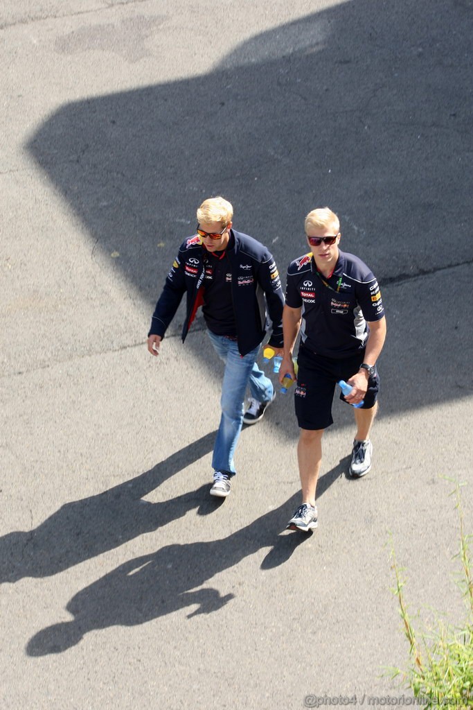 GP BELGIO, 22.08.2013- Sebastian Vettel (GER) Red Bull Racing RB9