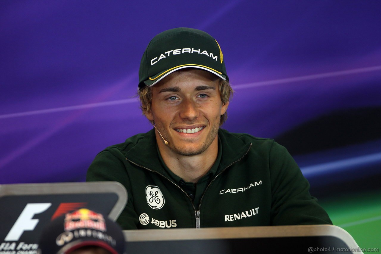 GP BELGIO, 22.08.2013- Conferenza Stampa, Charles Pic (FRA) Caterham F1 Team CT03 