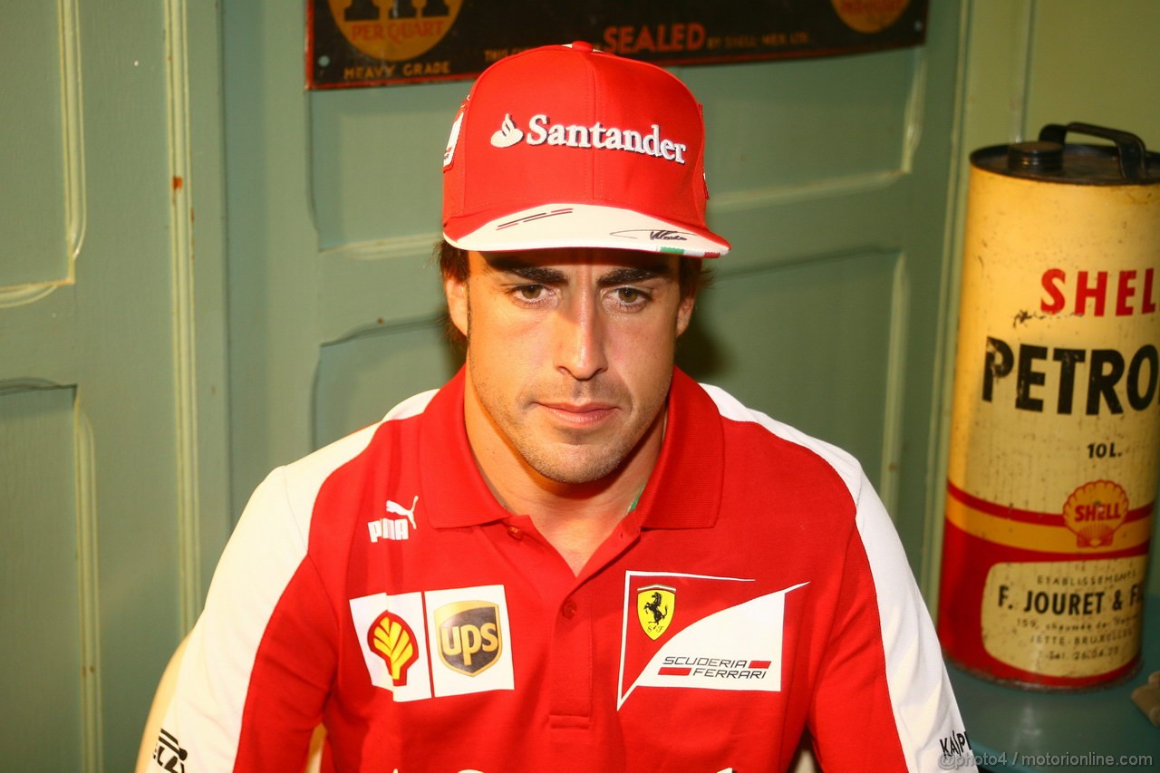 GP BELGIO, 22.08.2013- Fernando Alonso (ESP) Ferrari F138