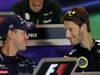 GP BELGIO, 22.08.2013- Conferenza Stampa, Sebastian Vettel (GER) Red Bull Racing RB9 e Romain Grosjean (FRA) Lotus F1 Team E21 