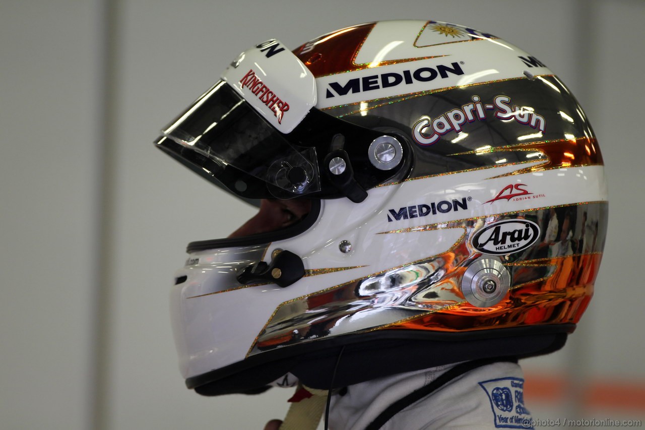GP BELGIO, 24.08.2013- Prove Libere 3, Adrian Sutil (GER), Sahara Force India F1 Team VJM06 