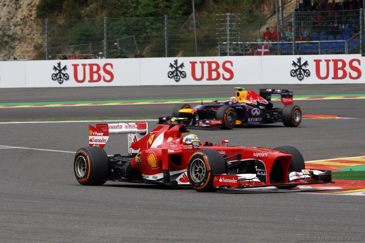 GP BELGIO, 24.08.2013- Prove Libere 3, Felipe Massa (BRA) Ferrari F138 