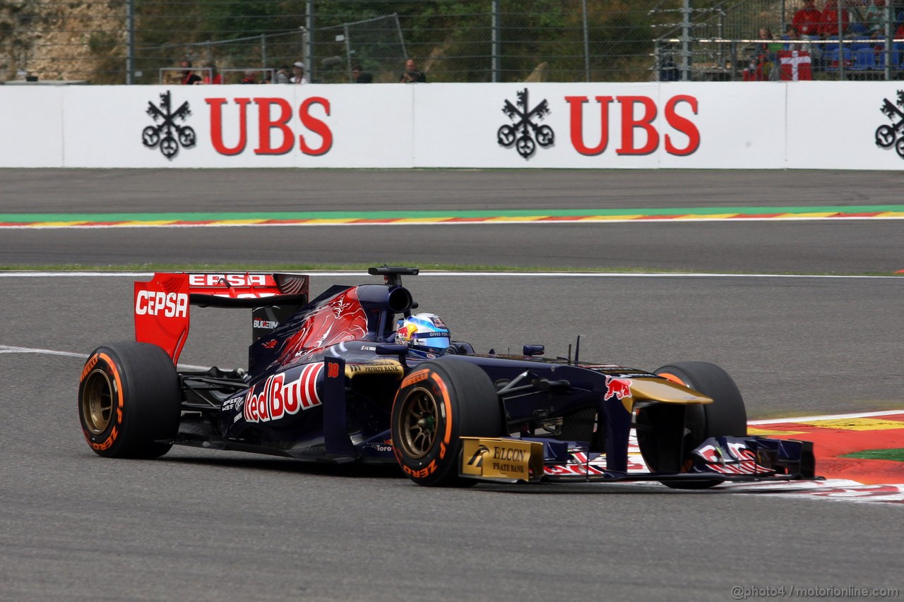GP BELGIO, 24.08.2013- Prove Libere 3, Jean-Eric Vergne (FRA) Scuderia Toro Rosso STR8 