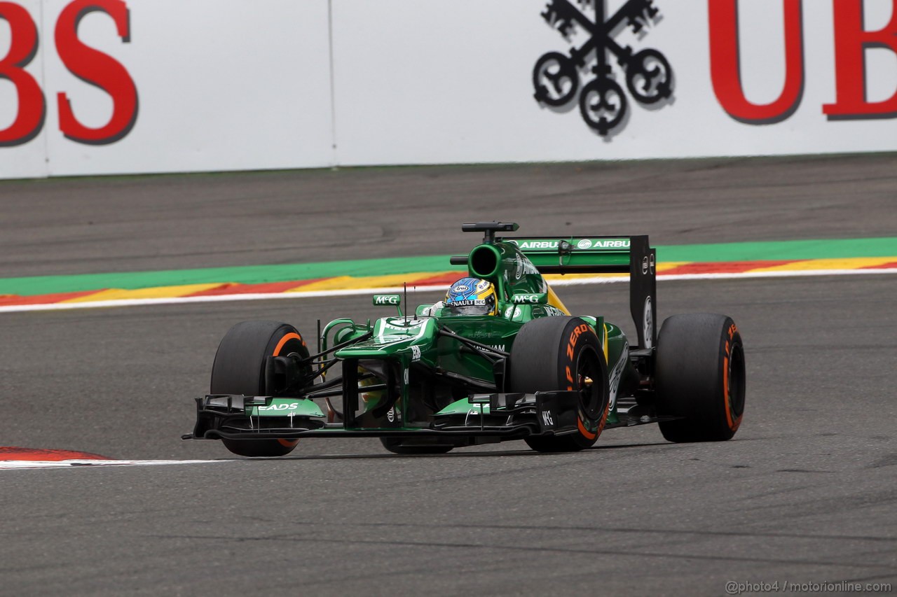 GP BELGIO, 24.08.2013- Prove Libere 3, Charles Pic (FRA) Caterham F1 Team CT03 