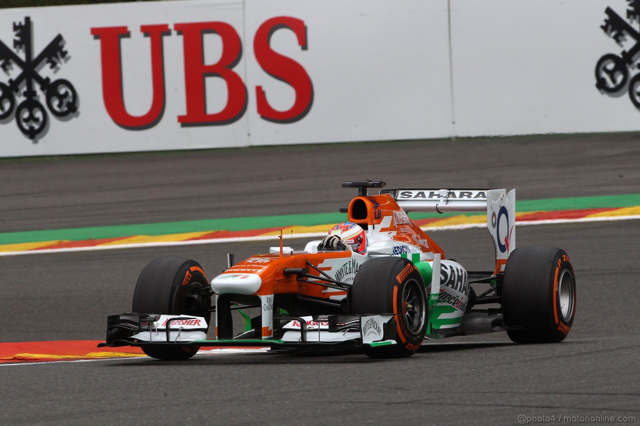 GP BELGIO, 24.08.2013- Prove Libere 3, Paul di Resta (GBR) Sahara Force India F1 Team VJM06 