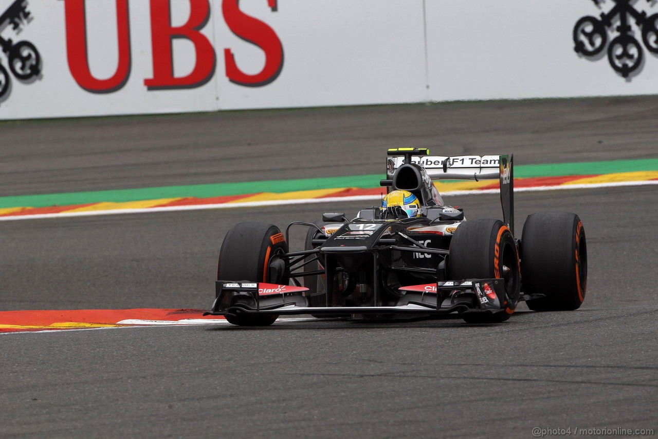 GP BELGIO, 24.08.2013- Prove Libere 3, Esteban Gutierrez (MEX), Sauber F1 Team C32 