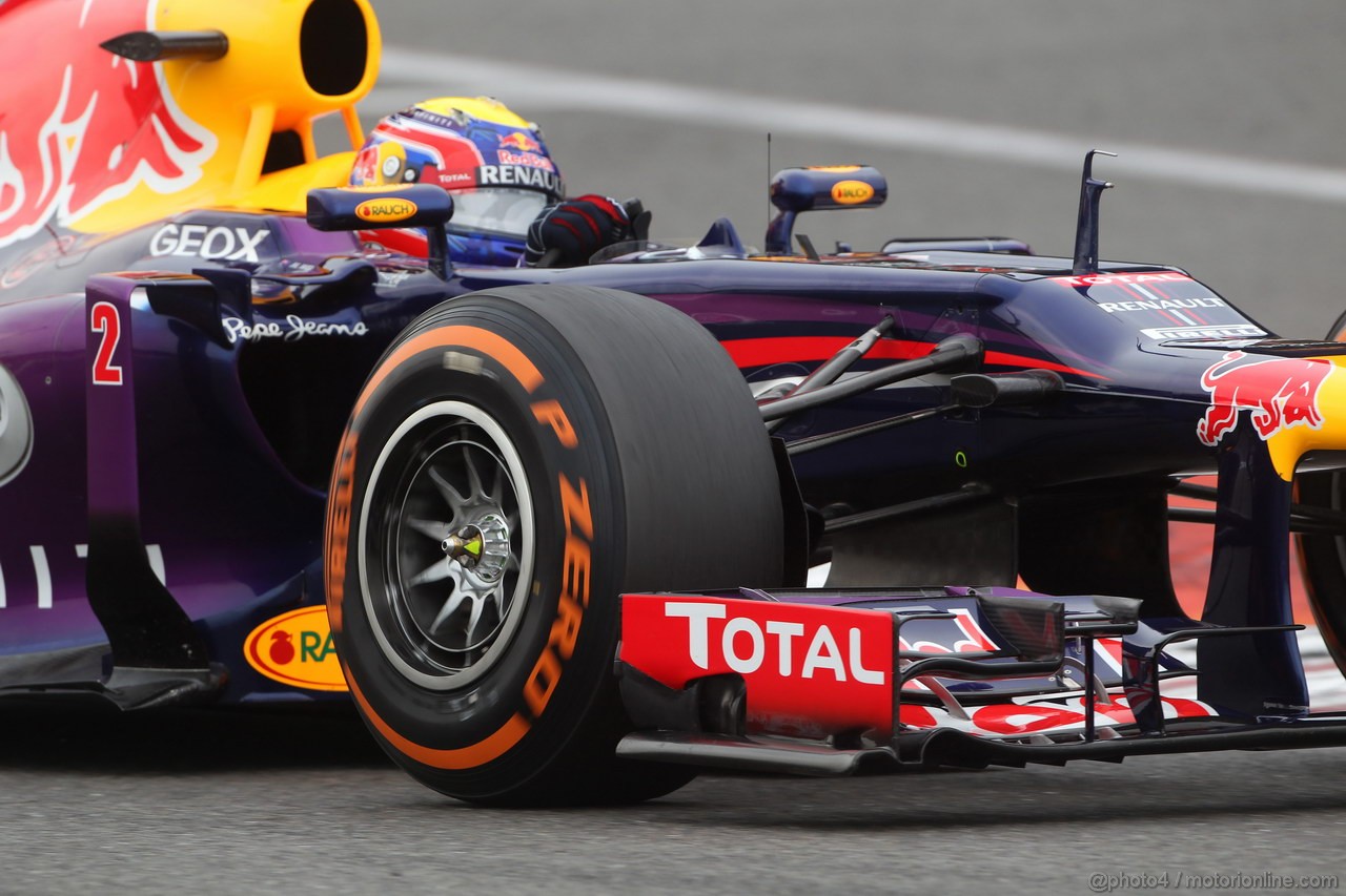GP BELGIO, 24.08.2013- Prove Libere 3, Mark Webber (AUS) Red Bull Racing RB9 