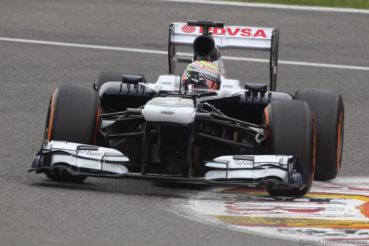 GP BELGIO, 24.08.2013- Prove Libere 3, Pastor Maldonado (VEN) Williams F1 Team FW35 