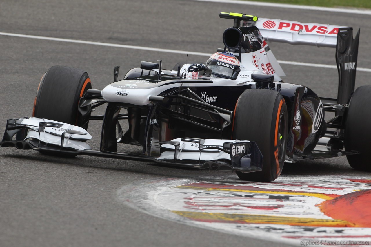 GP BELGIO, 24.08.2013- Prove Libere 3, Valtteri Bottas (FIN), Williams F1 Team FW35 