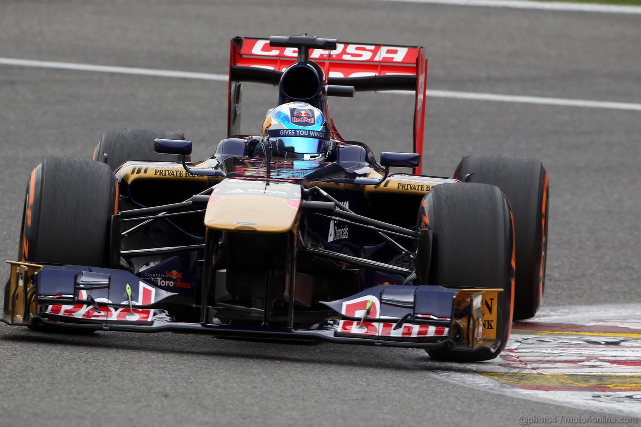 GP BELGIO, 24.08.2013- Prove Libere 3, Jean-Eric Vergne (FRA) Scuderia Toro Rosso STR8 