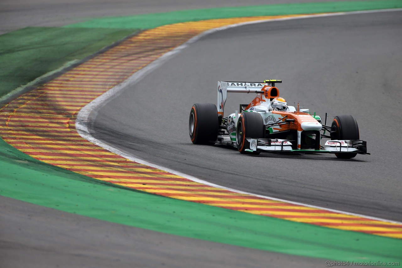GP BELGIO, 24.08.2013- Prove Libere 3, Adrian Sutil (GER), Sahara Force India F1 Team VJM06 