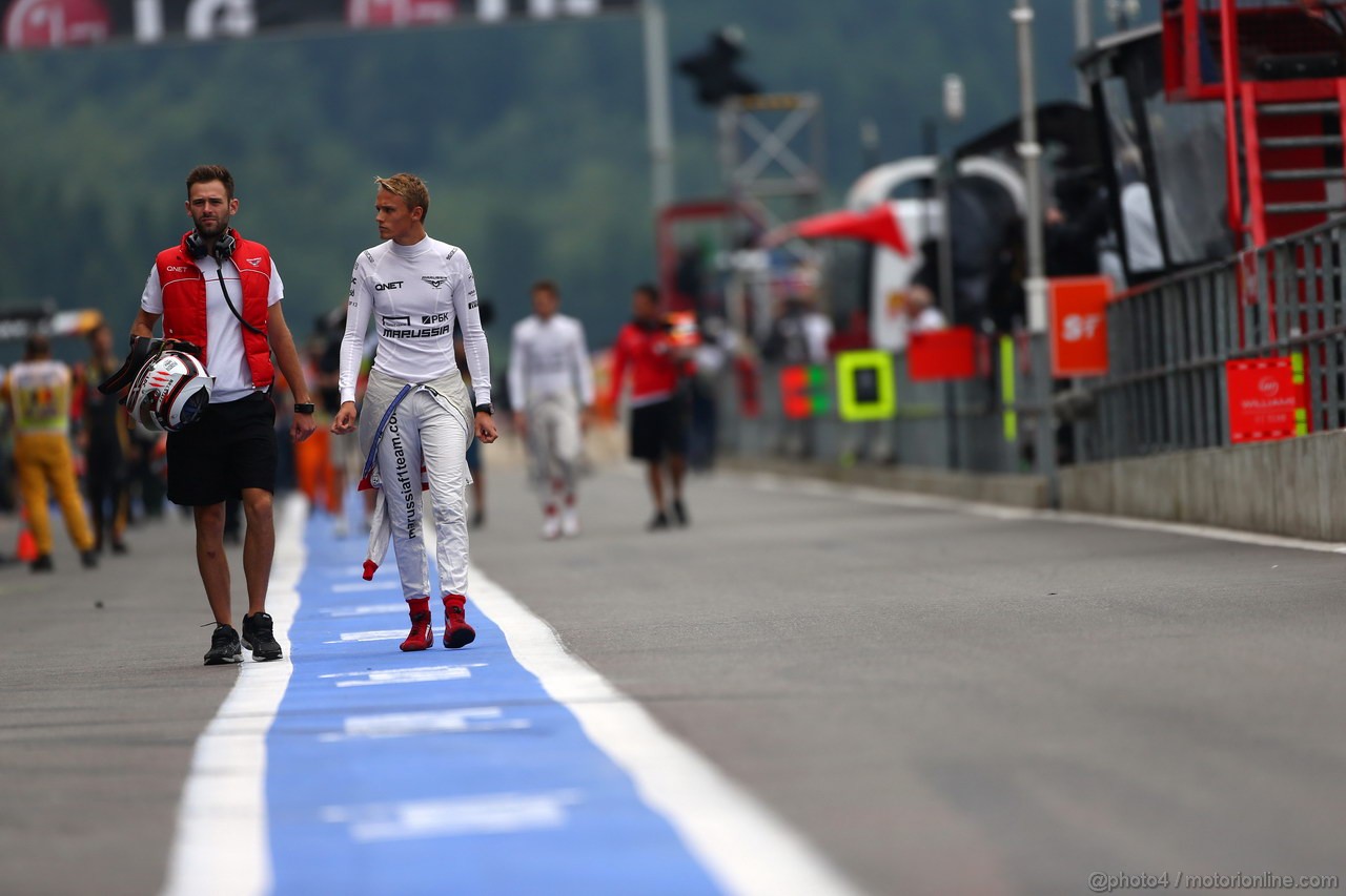 GP BELGIO, 24.08.2013- Prove Libere 3, Max Chilton (GBR), Marussia F1 Team MR02 