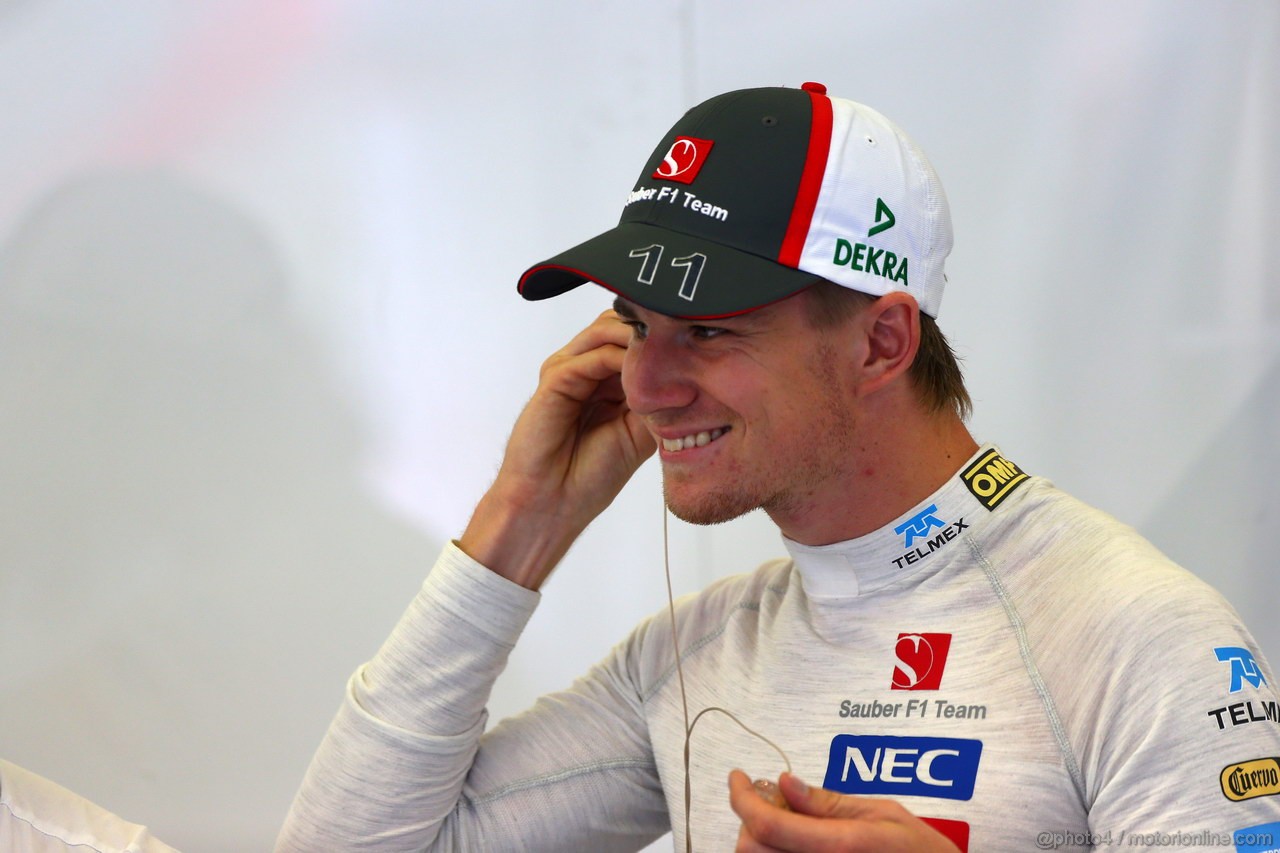 GP BELGIO, 24.08.2013- Prove Libere 3, Nico Hulkenberg (GER) Sauber F1 Team C32 