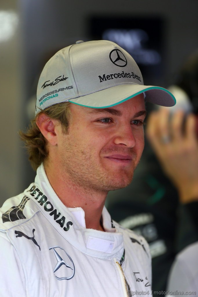 GP BELGIO, 24.08.2013- Prove Libere 3, Nico Rosberg (GER) Mercedes AMG F1 W04