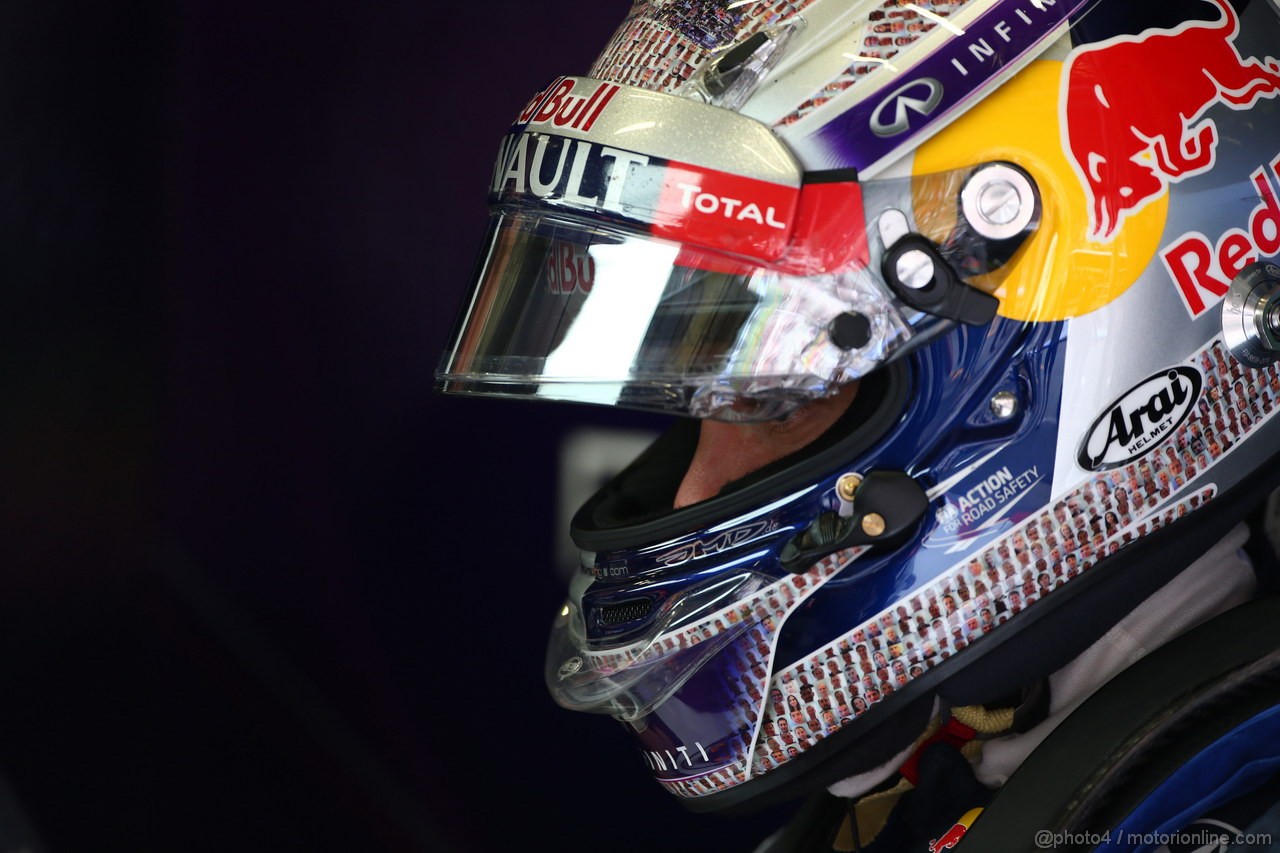 GP BELGIO, 24.08.2013- Prove Libere 3, Mark Webber (AUS) Red Bull Racing RB9 