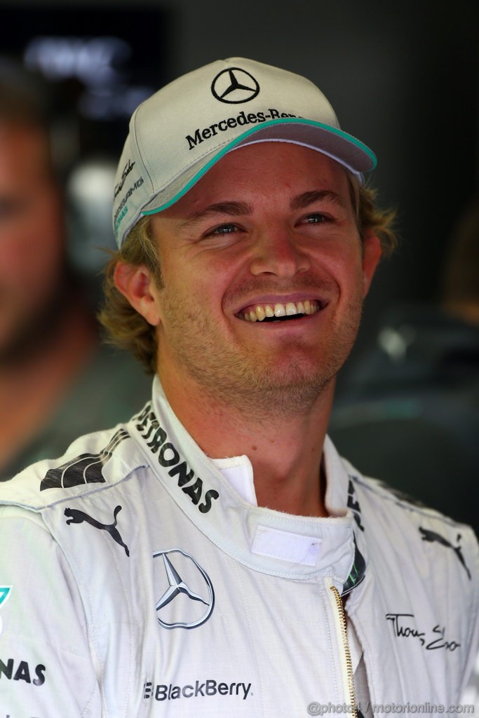 GP BELGIO, 24.08.2013- Prove Libere 3, Nico Rosberg (GER) Mercedes AMG F1 W04 
