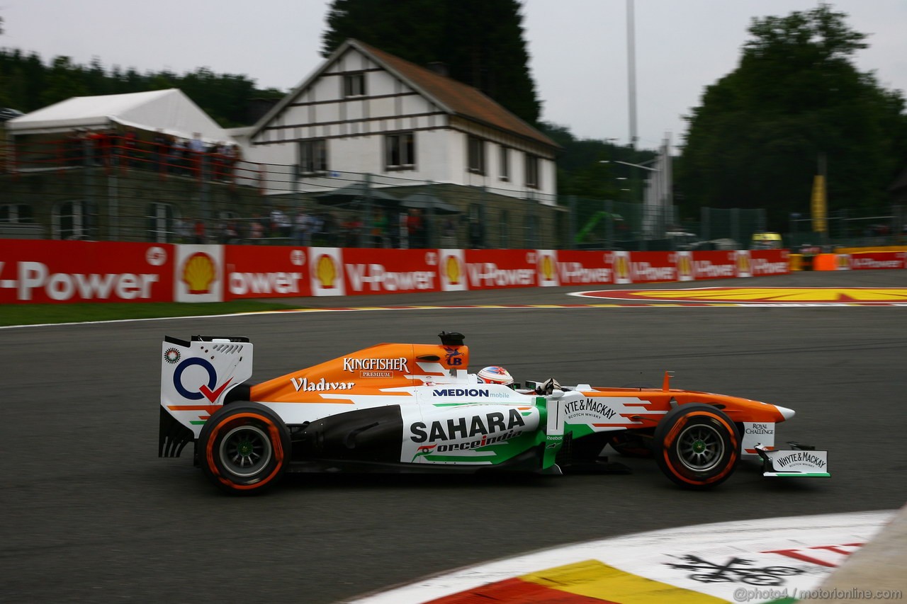 GP BELGIO, 24.08.2013- Prove Libere 3, Paul di Resta (GBR) Sahara Force India F1 Team VJM06 