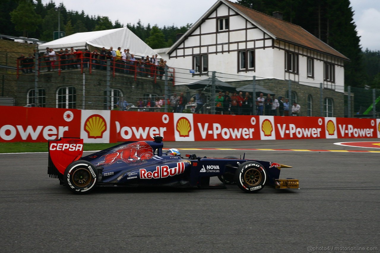 GP BELGIO, 24.08.2013- Prove Libere 3, Jean-Eric Vergne (FRA) Scuderia Toro Rosso STR8 