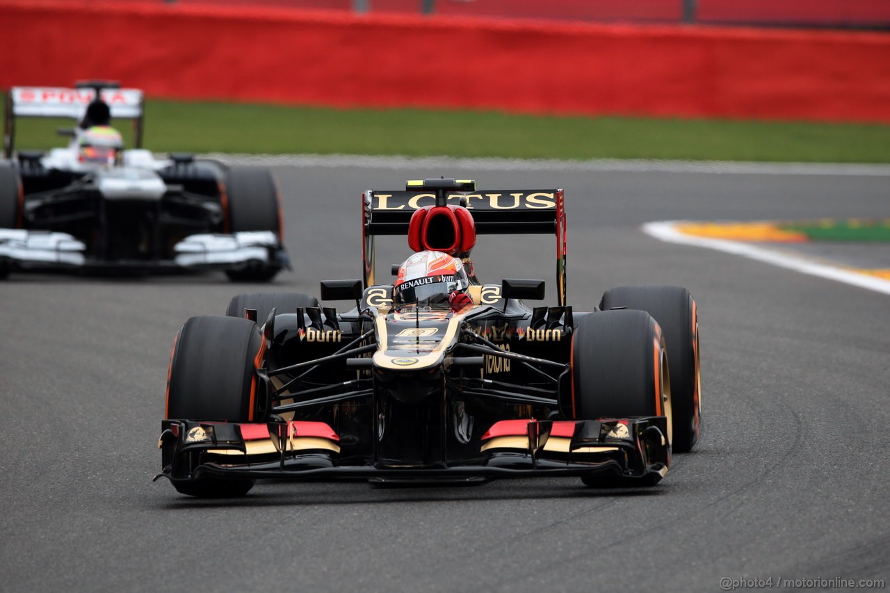 GP BELGIO, 24.08.2013- Prove Libere 3, Kimi Raikkonen (FIN) Lotus F1 Team E21 