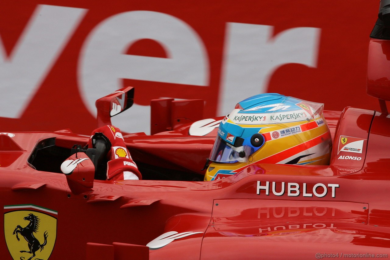 GP BELGIO, 24.08.2013- Prove Libere 3, Fernando Alonso (ESP) Ferrari F138 