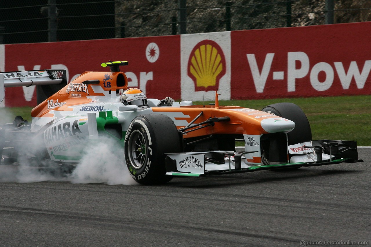 GP BELGIO, 24.08.2013- Prove Libere 3, Adrian Sutil (GER), Sahara Force India F1 Team VJM06 