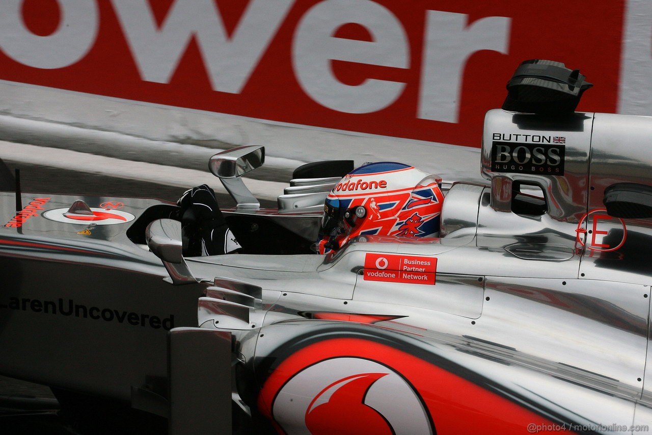 GP BELGIO, 24.08.2013- Prove Libere 3, Jenson Button (GBR) McLaren Mercedes MP4-28 