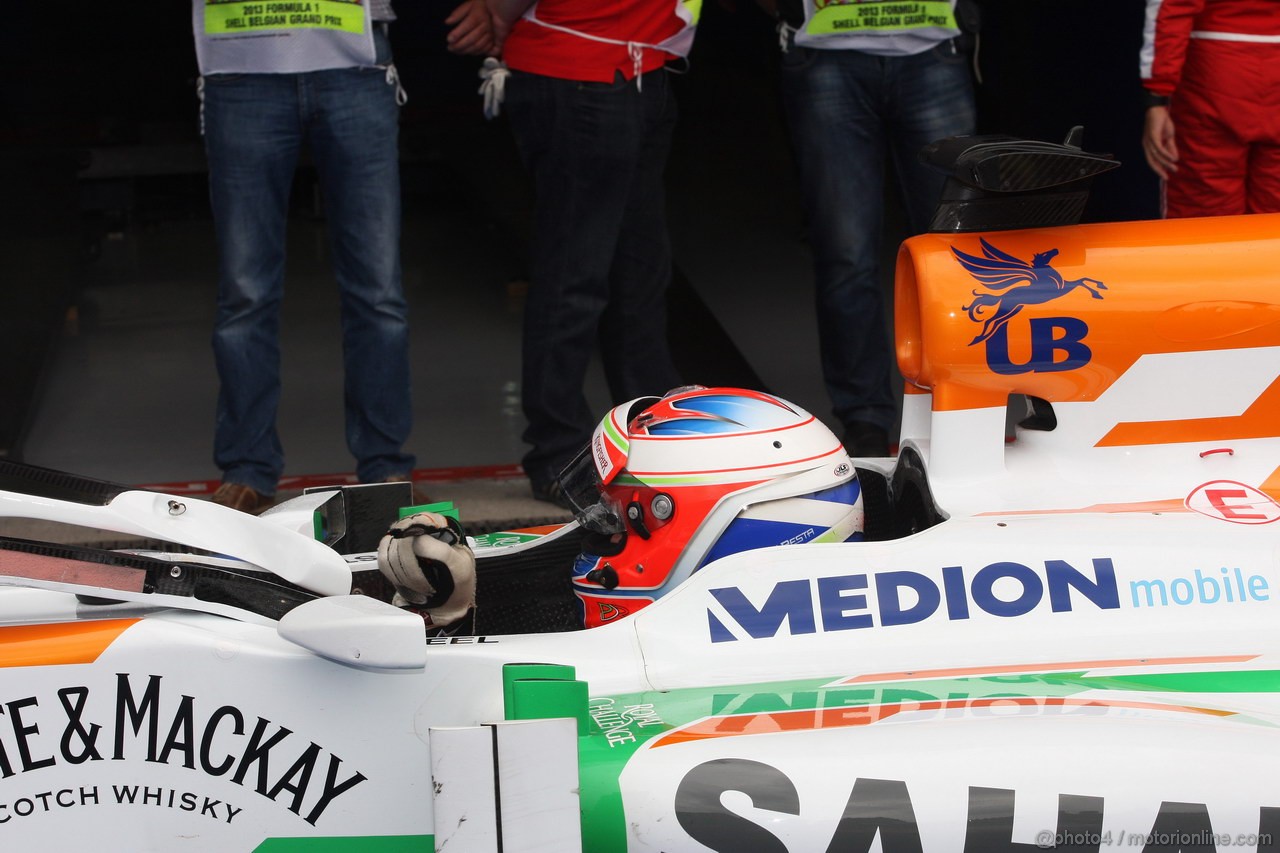 GP BELGIO, 24.08.2013- Qualifiche, Paul di Resta (GBR) Sahara Force India F1 Team VJM06 