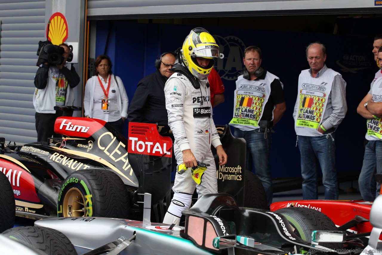 GP BELGIO, 24.08.2013- Qualifiche, Nico Rosberg (GER) Mercedes AMG F1 W04 