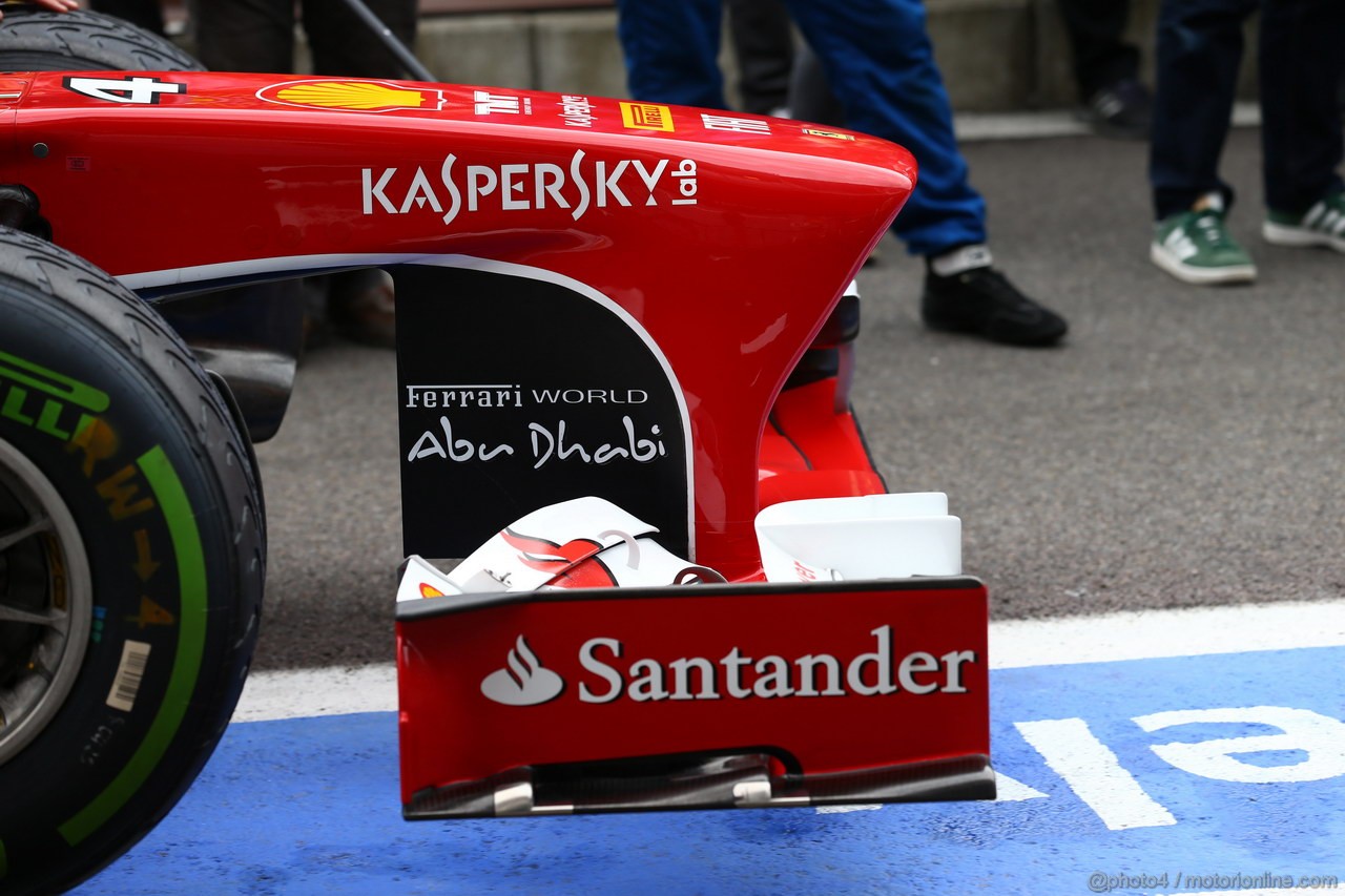 GP BELGIO, 24.08.2013- Ferrari F138, detail