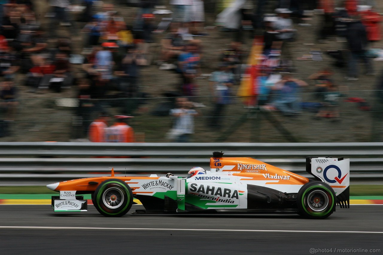 GP BELGIO, 24.08.2013- Qualifiche, Paul di Resta (GBR) Sahara Force India F1 Team VJM06 