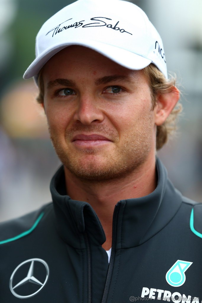 GP BELGIO, 24.08.2013- Nico Rosberg (GER) Mercedes AMG F1 W04 