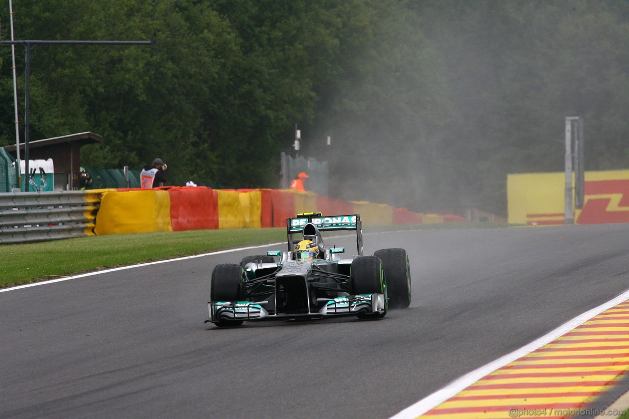 GP BELGIO, 24.08.2013- Qualifiche, Lewis Hamilton (GBR) Mercedes AMG F1 W04 